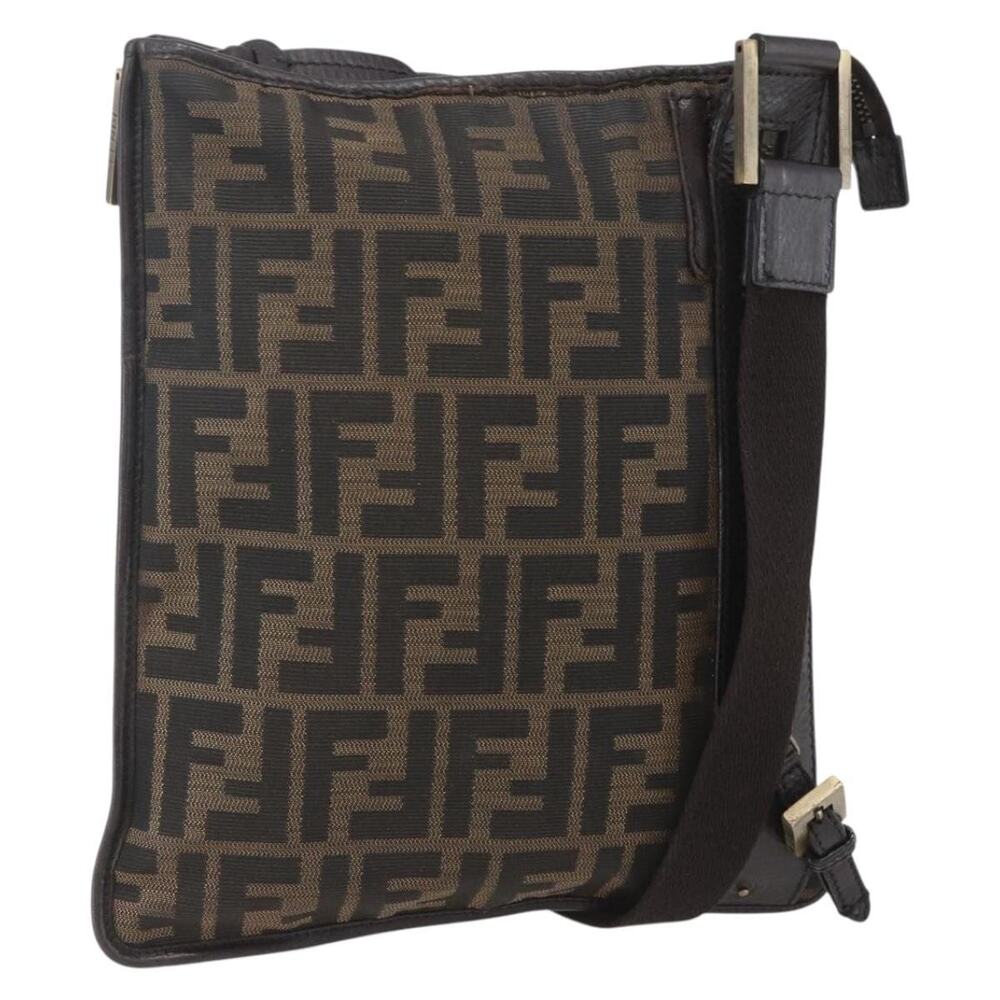 Fendi Zucca Shoulder Bag Black